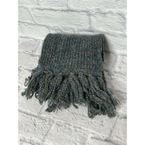 Vintage Mackinnon Fabric Design Multicolo Wool Tassel Scarf Made in Scotland